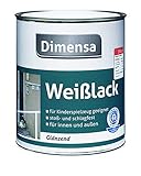 Acryllack weiß | Weißlack glänzend auf Wasserbasis Holzfarbe & Metallfarbe | 125