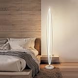 WUWUDIT CESULIS Stehendes Licht, Moderne und Neue LED-Stehleuchte Nordic minimalistische Wohnzimmer Schlafzimmer Stehlampe LED schwarz/weiß dimmbare S