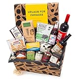 Geschenkkorb URLAUB FÜR ZUHAUSE - Präsentbox mit Sangría, Tinto de Verano & sommerlichen Tap