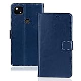 JanCalm Schutzhülle für Pixel 4a, mit Kartenfächern, Standfunktion, PU-Leder, magnetisch, für Google Pixel 4a (nicht 5G Version), B