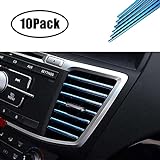 Gfyuan Für Volkswagen Autoinnenraum voller gerader Luftauslass 10pcs Autoform Klimaanlage Luftauslass Zierstreifen Persönlichk