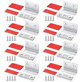 Magnetschnäpper Türmagnete 8 Stück L Shape Türmagnet Magnete Selbstklebend Stark Schubladen Magnet Tur Möbel Magnetverschluss Schrank Magnete für Schranktüren MagnetschlossMoeb