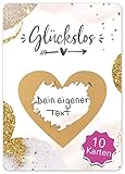 JoliCoon - Luxus 10 Rubbellose selber machen - Personalisierte Geschenke oder Gutschein Karte Geburtstag, Hochzeit, Valentinstag