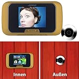 Somikon Haustür Kamera: Digitale Türspion-Kamera mit manueller Foto- und Videoaufnahme (Türspion ohne Bohren)
