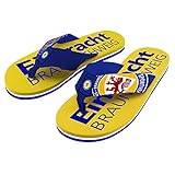 Eintracht Braunschweig Badeschuhe, Badelatschen, Badeschlappen, Flip Flop BTSV - Plus Aufkleber Wir lieben Fussball (44/45)