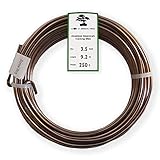 Grow A Bonsai Tree Eloxiertes Aluminium 3,5mm Bonsai Draht 250g große Rolle (30 Feet) - (3,5mm, Braun)