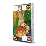 artboxONE Adventskalender mit Pralinen von Ferrero Hase mit Buntem Hintergrund Adventskalender T