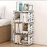 Multilayer-einfache zusammengebaute Bücherregal Eckschrank von Sonnenbremsen Bücher Lagerung Organizer Easy bewegendes Regal-Bücherregal Kinder Wohnkultur (Color : Cows Bottle 4L B)