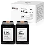 LEMERO UEXPECT Kompatibel HP 62 HP 62XL Multipack Druckerpatrone für HP OfficeJet 5640 5646 5740 5742 5744 5745 5746 eAIO Envy 7640 7645 5642 5644 eAIO Drucker(Schwarz)
