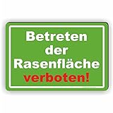 Fassbender-Druck SCHILDER Betreten der Rasenfläsche verboten! - Schild/D-036 (30x20cm Schild)