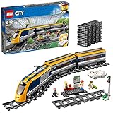 LEGO 60197 City Personenzug mit batteriebetriebenem Motor, ferngesteuertes Set mit Bluetooth-Verbindung, Schienen und Zubehö