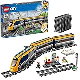 LEGO 60197 City Personenzug mit batteriebetriebenem Motor, ferngesteuertes Set mit Bluetooth-Verbindung, Schienen und Zubehö