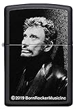 ZIPPO – Johnny Hallyday – Black Matte - Benzin Sturmfeuerzeug, nachfüllbar, in hochwertiger Geschenkbox