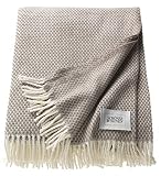 Schöner Wohnen Kollektion Zen Plaid Tagesdecke 140x200 cm • Weiche & Waschbare Kuscheldecke beige • Bettüberw