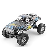 ZDYHBFE Ferngesteuertes Auto, Gelände-RC-Autos, Elektrische Fernbedienung Off-Road-Monster-Truck, Maßstab 1:10 2,4 GHz Radio 4WD Schnelles RC-Auto, Mit 2 Akk