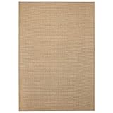 Festnight Webteppich Sisal-Optik Indoor/Outdoor Teppich Textilgewebe Wohnzimmer Balkon Teppiche 140 x 200