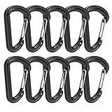 alca® Karabiner-Haken 10er Set Tragkraft 10 kg Schlüsselanhänger Camping Outdoor F