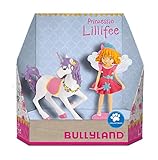 Bullyland 18901 - Spielfiguren-Set, Prinzessin Lillifee mit ihrem Einhorn Rosalie, Geschenkbox, ideal als Torten-Figuren, detailgetreu, PVC-frei, tolles Geschenk für Kinder zum fantasievollen Sp