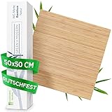 Green'n'Modern Toilettenmatte aus Bambus I Klomatte 50 x 50 cm WC Vorleger aus Holz I WC Matte Bambusbadematte I Badteppich für Hängetoilette I Toilettenvorleger I Bambusmatte für B
