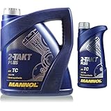 5 Liter MANNOL 2-Takt Plus API TC Öl Motorradöl Scooter MN7204-1 Teilsy