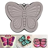 BUSOHA Silikon-Kuchenform, 3D-Schmetterlingsform, antihaftbeschichtet, für Backblech, Käsekuchen, Muffins, Kuchen, Hochzeit, Weihnachten, Geburtstag, Back