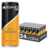 Organics by Red Bull Black Orange, 24 x 250 ml, Dosen Bio Getränke 24er Palette, OHNE PFAND