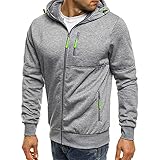 RYTEJFES Herren Zip Hoodie Sweatjacke Kapuzenjacke Kapuzenpulli mit Reißverschluss Langarm Zipper Kapuzenpullover Casual Hooded Sweatshirt Herbst Winter Sweater Tops Blouse Outw