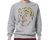 Gaya Entertainment Herren Fallout Sweartshirt - Vault Boy Vintage, Grau (Sport Grey), L