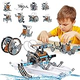 STEM Spielzeug Solarroboter 12-in-1-Set Lernspielzeug für Wissenschaftskits 10 Jahre alte Jungen,pädagogisches DIY-Montage-Set mit solarbetriebenen,Robot Wissenschafts Kits für 8 9 10 11 12-jährig