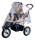 sunnybaby 10083 - Universal Regenverdeck, Regenschutz für Jogger, Sportwagen, Shopper, Buggy mit Dach, Kinderwagen | praktisches Kontaktfenster | optimale Luftzirkulation | PREMIUM QUALITÄT