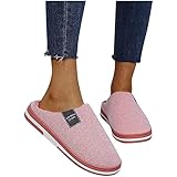 Oaimmk Winter Pantoffeln Damen Geschlossene Memory Foam Hausschuhe Warme Plüsch HüttenschuheHome rutschfeste Slippers Bequeme Hausschuhe für Drinnen und Draußen,A,39CN