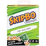 Mattel Games GKD67 - Skip-Bo Würfelspiel, mit 6 Würfeln, 4 Trockenlöschtafeln und 4 Markern; tolles Geschenk für Kinder ab 7 J