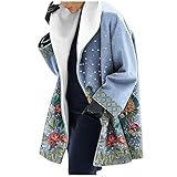 Plüschmantel Damen Teddy Lang Teddymantel mit Kapuze Grün Mädchen Plüschjacke Plüsch Oberbekleidung Kunstpelzjacke Wintermantel Hoodie Jacke Full Zip Mantel Winterjack Fleecejacke kap