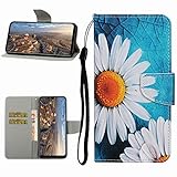 Miagon Hülle für Samsung Galaxy A51,Handyhülle PU Leder Brieftasche Schutz Flip Case Wallet Cover Klapphüllen Tasche Etui mit Kartenfächern Stand,Sonnenb