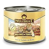 Wolfsblut | Wild Duck Puppy & Turkey| 6 x 200 g | Ente & Truthahn | Nassfutter | Hundefutter | G