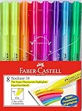 Faber-Castell 158131 - Textmarker TEXTLINER 38, 8er Etui,