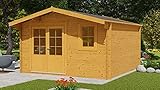 Alpholz Gartenhaus Holz und Gerätehaus Roger-34 Imprägniert aus Holz Gartenhaus mit 34 mm Wandstärke Gartenhütte Geräteschuppen S