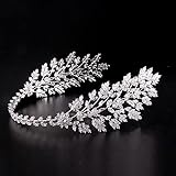 lvsenlin INS Stil Voller Zirkonia Kristall Stirnband Braut Kopfschmuck Diadem Damen Krone Tiaras Hochzeit Haarschmuck
