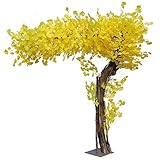 Künstliche gefälschte Blumen fünfzehn 0cm Künstliche gelbe Ginkgo Baum Simulation Baum Gefälschte Baum Mall Indoor und Outdoor Mall Shop Wohnzimmer Hochzeitsdekoration Blumensträuße Dek
