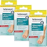 tetesept med foot care Hühneraugenpflaster – Hühneraugenentferner mit Salicylsäure – Hydrokolloid-Fußpflaster Druckschutz – 18 Wirkstoff-Punkte + 18 Hydrok