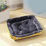 Aliuciku Haustier Hundebett Sofamatten Haustierprodukte Hundekorb Lieferungen Von Großen Mittelgroßen Kleinen Hauskissen Katzenbett (Color : A-03, Size : 80 * 70 * 15cm)