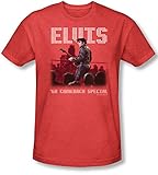 Elvis Presley - - Männer Return of The King T-Shirt in rot, X-Large, R