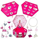 Barbie Adventskalender 2021 Mädchen Schmuck Kästchen mit Armband und Charms Anhäng