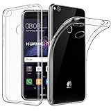 EasyAcc Hülle Case für Huawei P8 Lite 2017, Crystal Ultra Dünn Crystal Clear Transparent Handyhülle Cover Soft Premium-TPU Durchsichtige Schutzhülle Backcover Slimcase für Huawei P8 Lite 2017