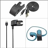 Sony NW-WS413 Ladegerät, Ersatz USB Charge Ladekabel Lade Kabel Draht USB Charging Clip Charger for Sony NW-WS414 / NW-WS623 / NW-WS625 Holder Desktop Station (Ladegerät)