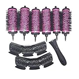 SHENG shengyuan 6 Teile/Satz 3 größen abnehmbare Griff haarrolle Pinsel mit positionierclips Aluminium Keramik fass Curler kamm Friseur 20#