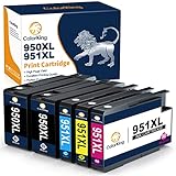 ColorKing Kompatible 950XL 951XL Druckerpatronen Ersatz für HP 950XL 951XL Multipack für Officejet Pro 8620 8600 8610 8100 8615 8625 8630 8640 251dw 276dw (Schwarz, Cyan, Magenta, Gelb, 5 Stück)