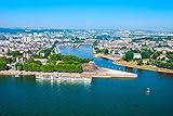 DesFoli Koblenz Deutschland Skyline Stadt Poster Kunstdruck Fotoposter P2771 Größe 30 cm x 20