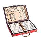 Lim Chinese Riichi Mahjong Set 144 Tiles (Mahjongg, Mah-Jongg, Mah Jongg Set, Majiang)(Size: M)