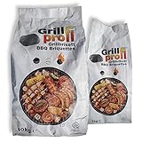 Grillprofi Premium Grillbriketts 29kg für Grillprofis Grillkohle Grill Brikett Kohle Holz Holzkohle für Kugel- & Holzkohlegrill bis 3,5 Stunden Grilldauer | 100% Made in Germany | Energie Kienb